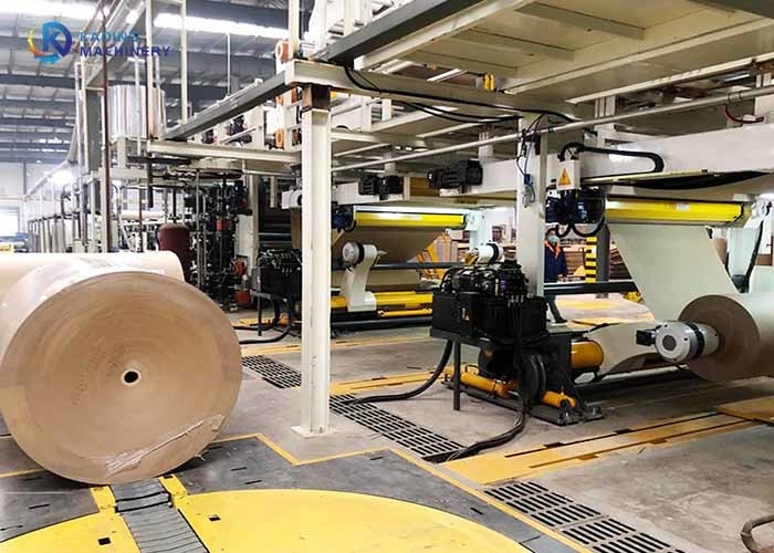 ligne 180m/min ondulée à grande vitesse pour le carton ondulé de 3/5/7 couche