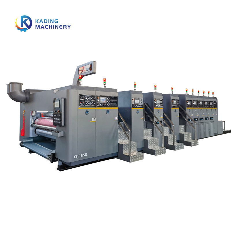 1-6 les couleurs ont ridé la machine d'impression de carton de Flexo de carton avec 3 couleurs