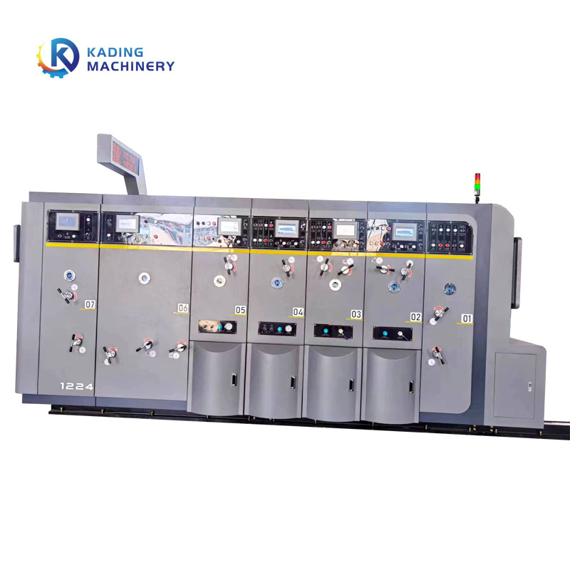 1-6 les couleurs ont ridé la machine d'impression de carton de Flexo de carton avec 3 couleurs