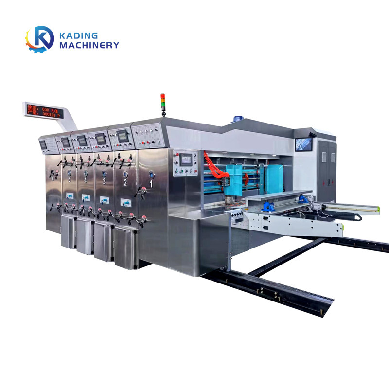 1-6 machine d'impression de Flexo de couleurs pour le carton ondulé avec le circuit d'alimentation de structure et d'encre d'ajustement de phase