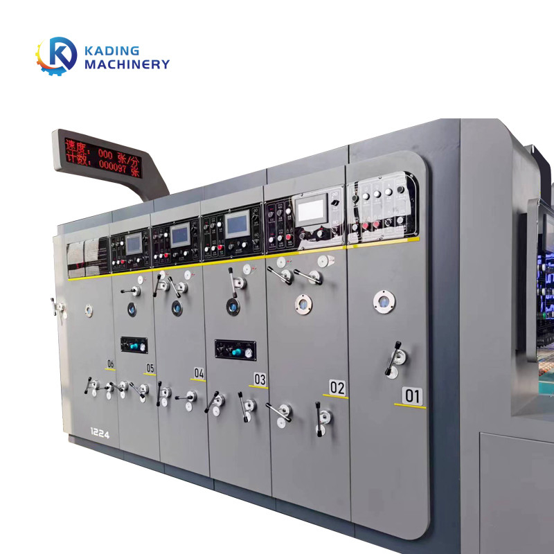 Machine d'impression complètement automatique de carton pour le carton ondulé et le contrôle de PLC