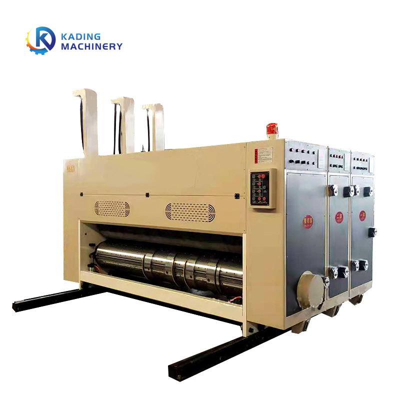 L'alimentation à chaînes cartonnent la machine impression avec imprimer le découpage de entaillage pour la boîte ondulée