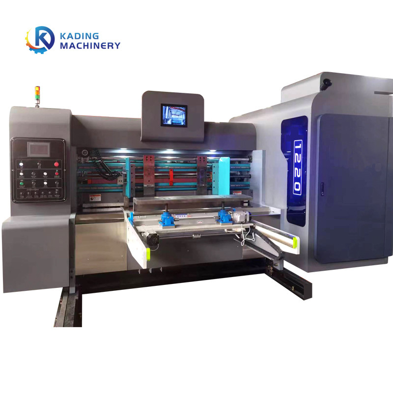 Machine de découpe de papier automatique en carton avec empilateur vibrant pour boîte irrégulière