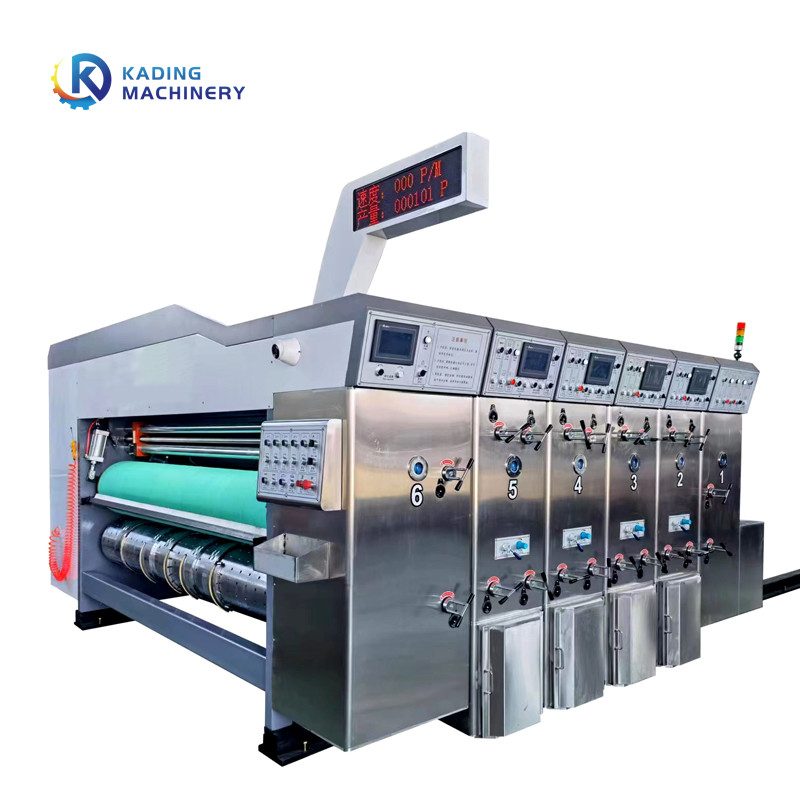 Machine de découpage de boîte complètement automatique de carton avec l'imprimante couleur 5 And Slotter
