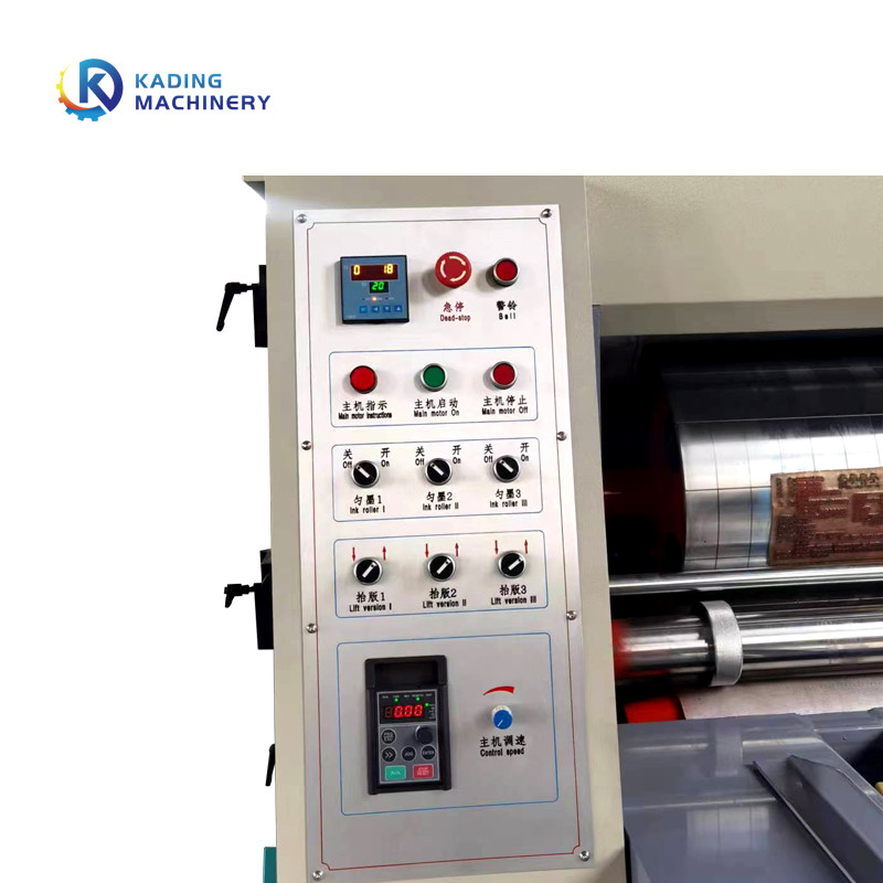 Chaîne alimentant l'impression de Flexo de machine de découpage de boîte de carton rainant pour la petite boîte