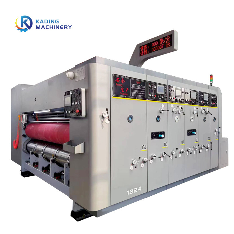 Machine à imprimer des boîtes ondulées à commande PLC pour la fabrication de boîtes de tacos