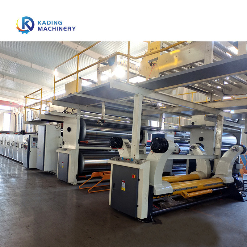 Ligne de corrugation par chauffage à la vapeur Production de carton ondulé pour une largeur de papier de 1600 mm