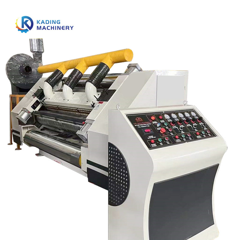 Ligne de corrugation de feuilles de papier ondulées vitesse 120 m/min avec machine de découpe rotative