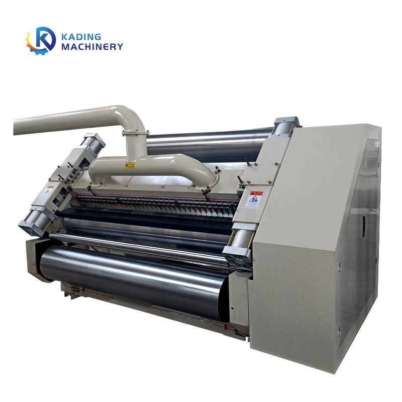 La gifle simple d'ajustement électrique a ridé le type Fingerless de machine de fabrication de carton de machine