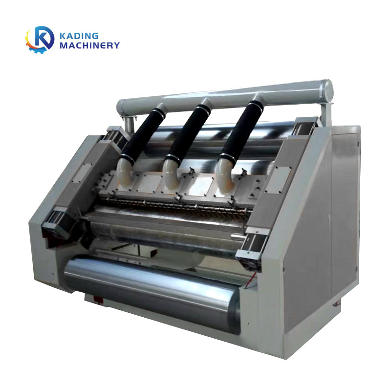 Type électrique de chauffage machine de plissement de gifle simple avec la chaîne de production ondulée pour rendre en carton ondulé