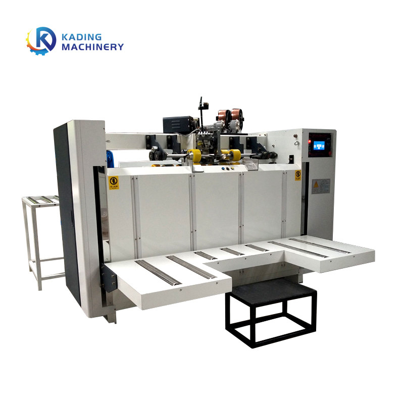 Agrafeuse ondulée de boîte de machine de fabrication de cartons de carton avec 600 clous/vitesse minutieuse et système de alimentation de fil automatique