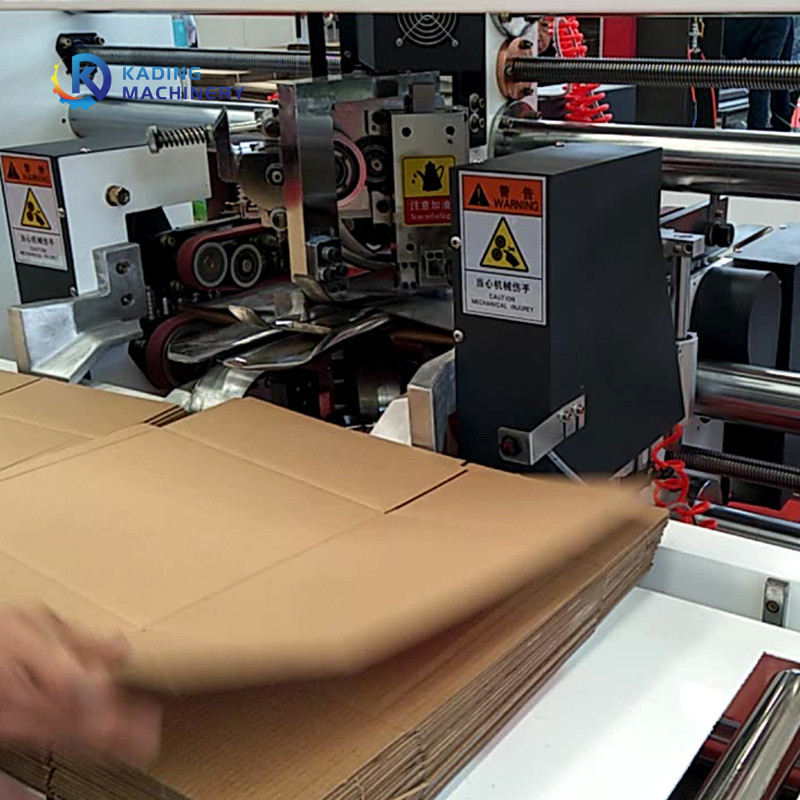 machine piquante de boîte ondulée de 3500mm avec l'alimentation d'écran tactile et de manuel de PLC