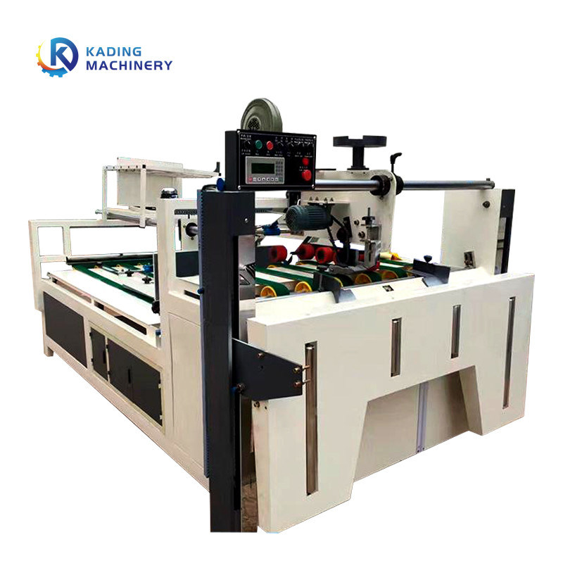 Dossier ondulé semi automatique Gluer de boîte pour la boîte de carton de 2600mm 2800mm avec l'alimentation manuelle