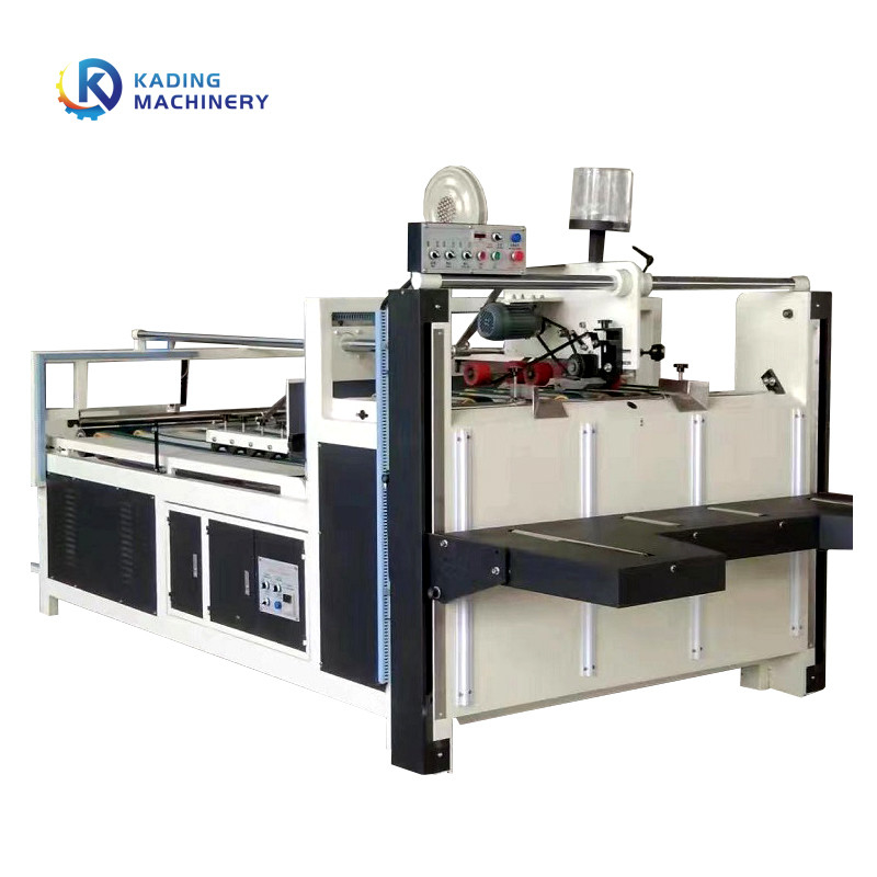 60pcs/Min Corrugated Folder Gluer Machine semi automatique pour la boîte en carton ondulé