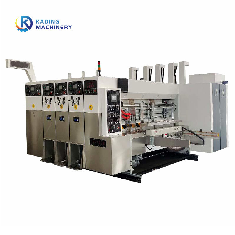 Machine à imprimer des boîtes ondulées à commande PLC pour la fabrication de boîtes de tacos