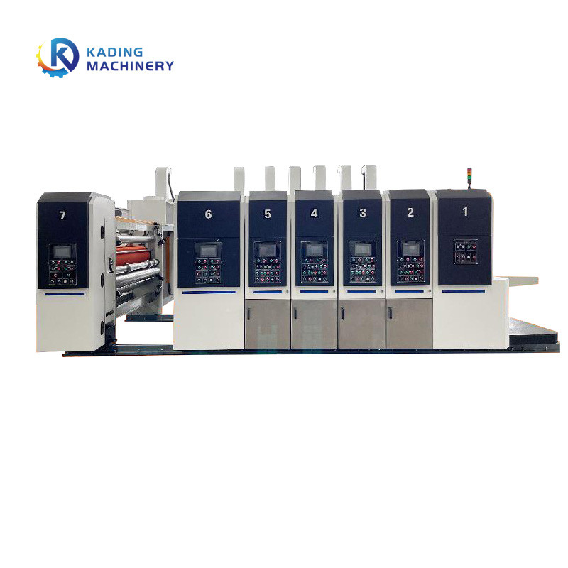 L'alimentation de moteur servo cartonnent la machine impression pour les boîtes onduleuses de carton
