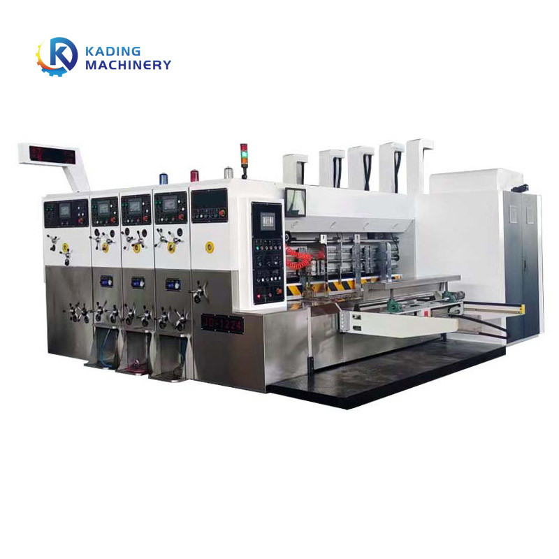 Impression de alimentation de carton de rebord avant rainant la machine de découpage pour les boîtes ondulées