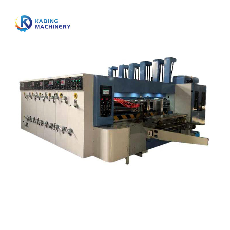 Machine d'impression flexographique à haute vitesse à 4 couleurs ondulées