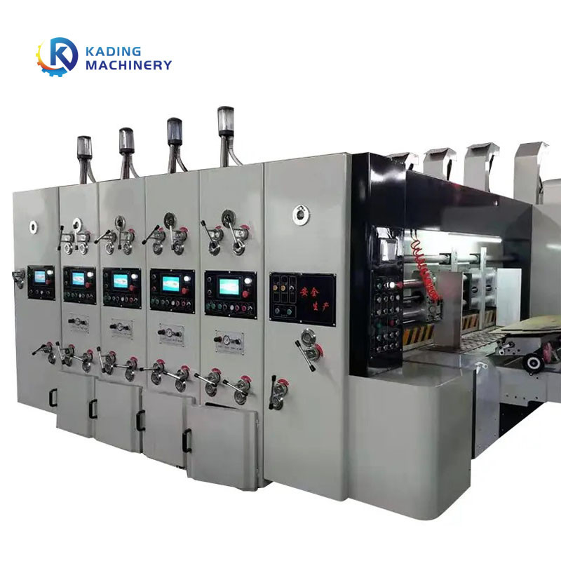 Machine à imprimer des boîtes ondulées à commande PLC pour la fabrication de boîtes de tacos