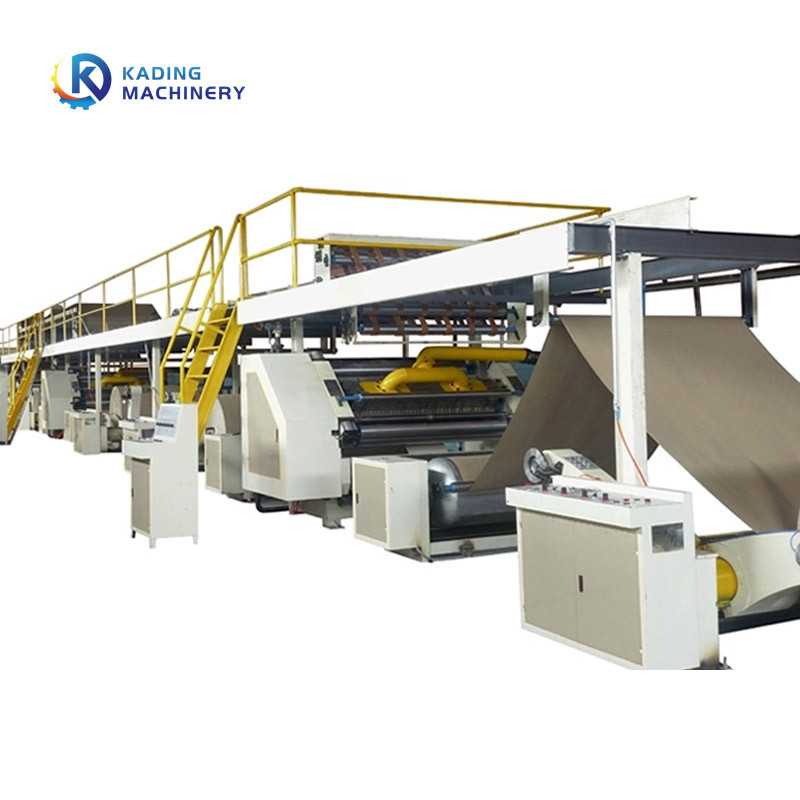 Ligne de corrugation à 5 couches avec système de gestion de la production et face unique