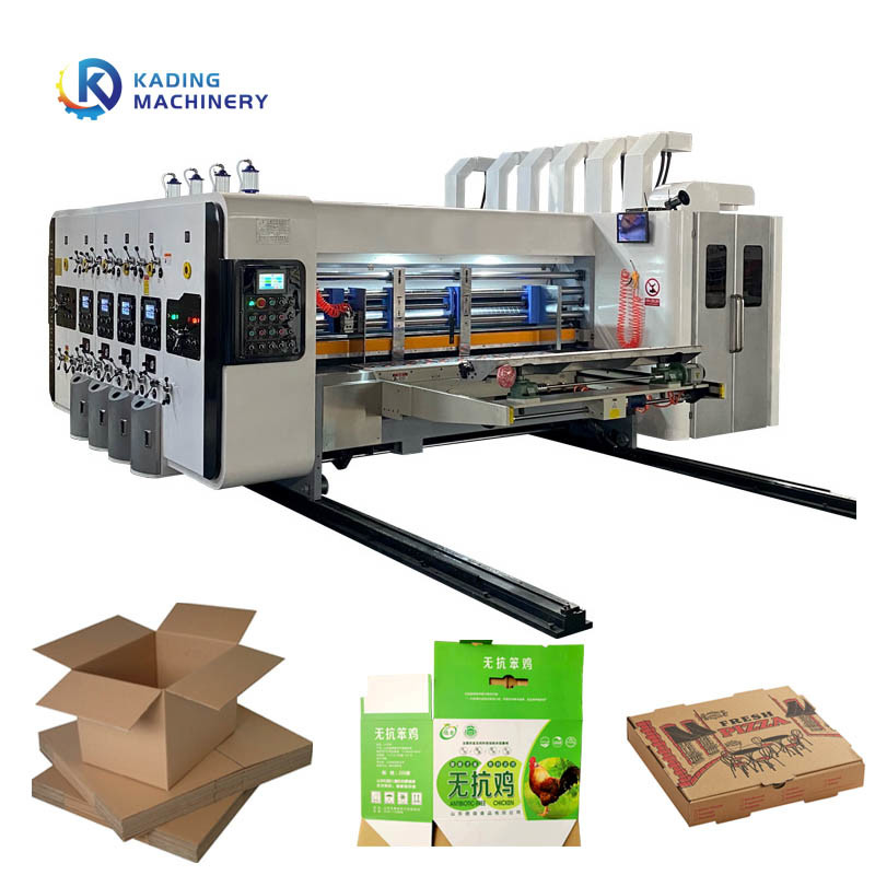 Machine d'impression automatique de carton d'alimentation pour carton ondulé avec 250 pièces/min