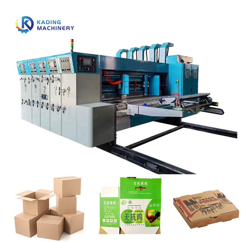 Machine d'impression de carton multicolore alimentateur automatique de papier pour boîtes ondulées