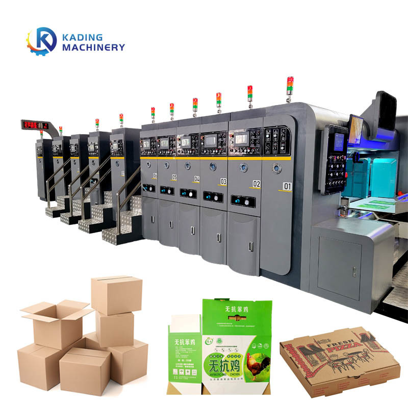 Machine d'impression de boîtes ondulées Flexo de 200 pièces / min Vitesse de travail