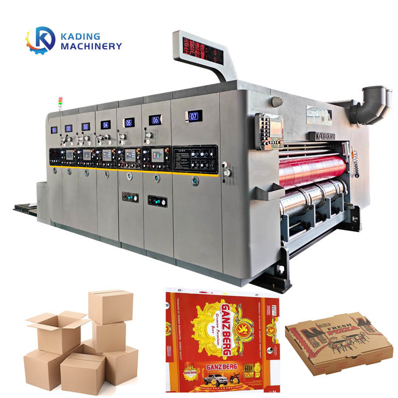 Machine d'impression de boîtes ondulées Flexo de 200 pièces / min Vitesse de travail