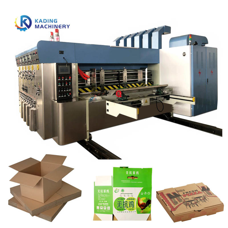 Machine d'impression de carton à grande vitesse pour carton ondulé avec dispositif de dissipation