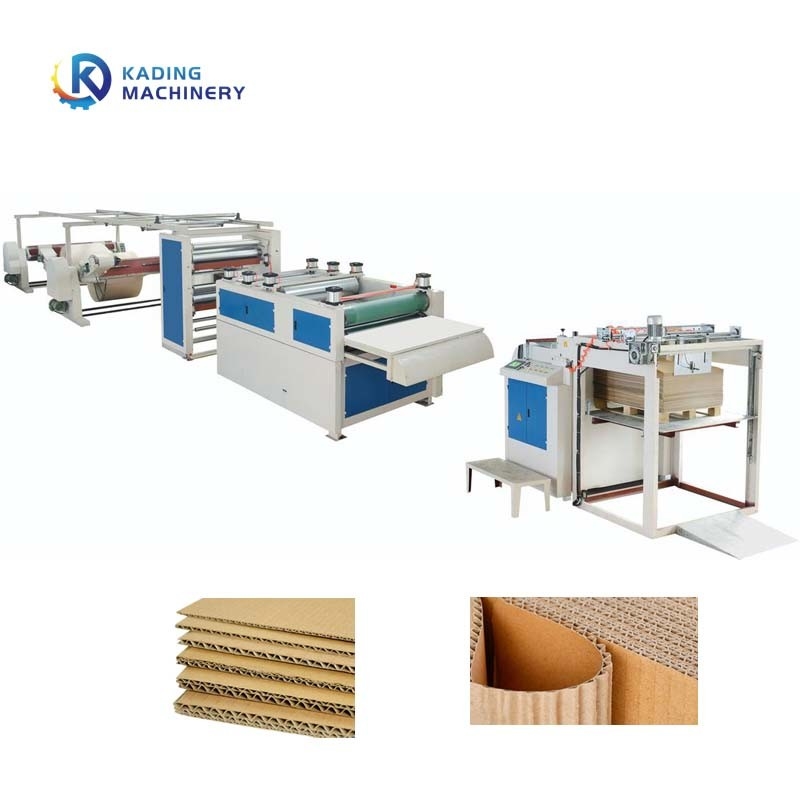 Ligne ondulée à haute vitesse à cinq couches pour fabriquer du carton ondulé et du carton