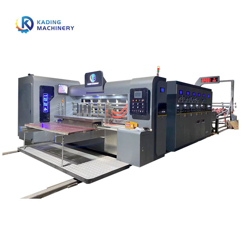 Machine d'impression automatique de boîtes ondulées pour les boîtes de pizza à découpe à la fente