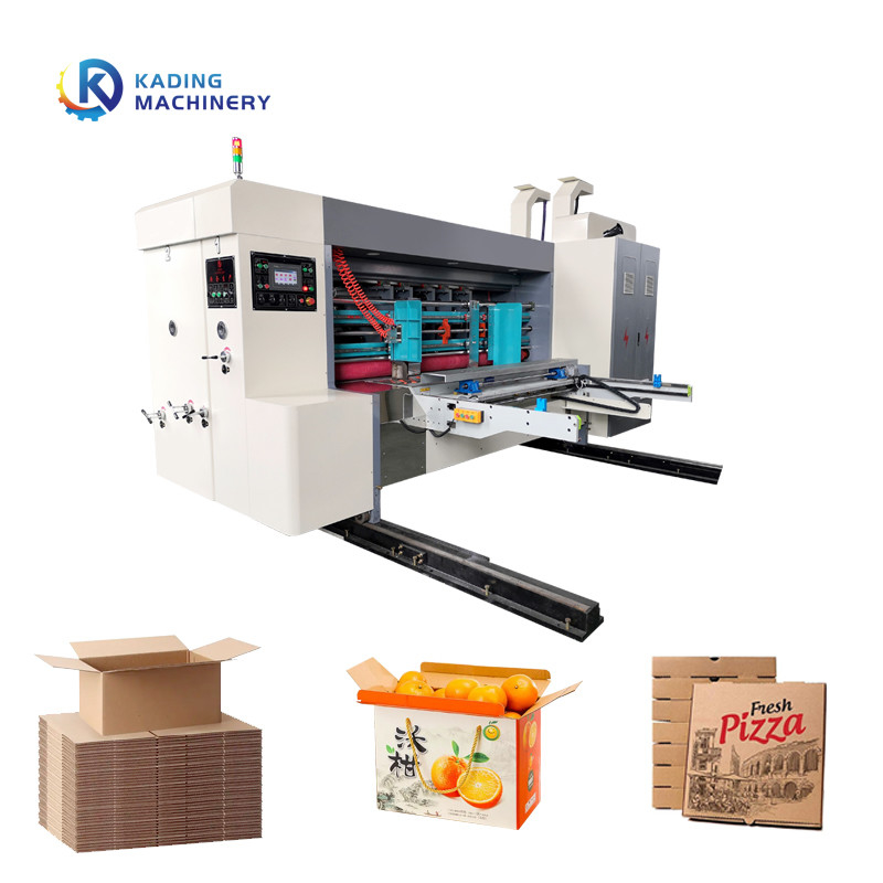 Machine d'impression de boîte ondulée à aspiration à vide complète d'alimentation au servo-moteur