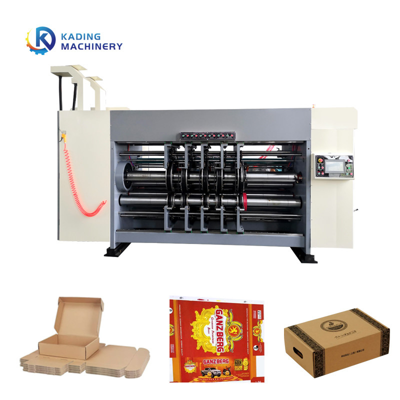 Machine d'impression de boîte ondulée à aspiration à vide complète d'alimentation au servo-moteur