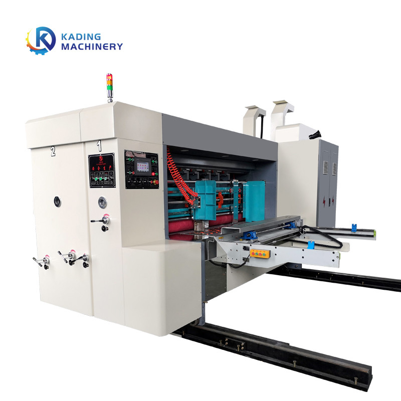 Machine d'impression de boîte ondulée à aspiration à vide complète d'alimentation au servo-moteur