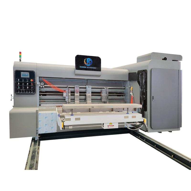 Machine d'impression à haute vitesse sur carton ondulé pour la fabrication de boîtes de pizza sucrées
