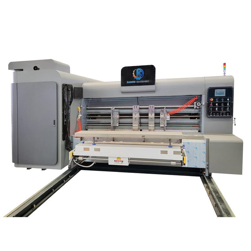 Machine d'impression de boîtes en carton multicolore à découpe rotative pour la fabrication de boîtes à pizza