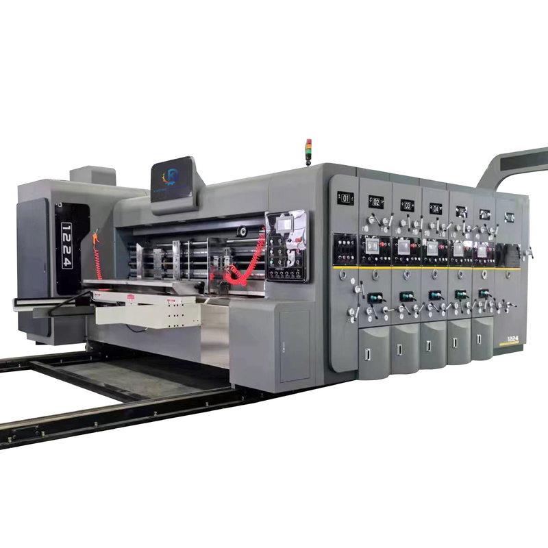 La machine d'impression de boîtes ondulées à alimentation de pointe de 150 pièces / min